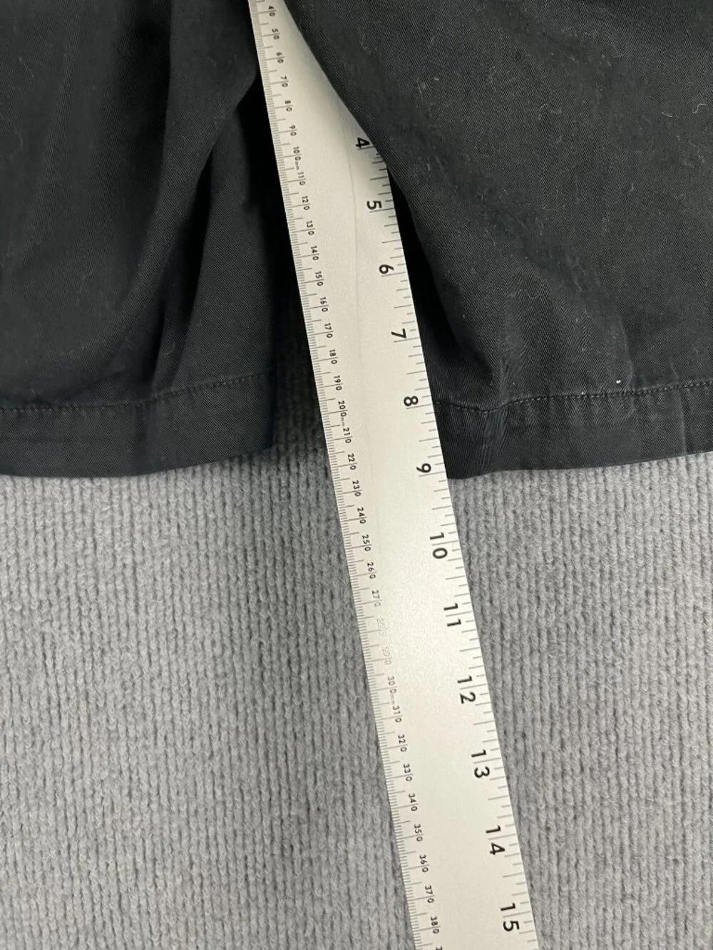 Lauren Jeans Co. Womens Black Cotton Bermuda Shorts Size 14W